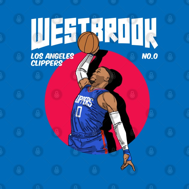 Russell Westbrook Comic Style Art by Luna Illustration