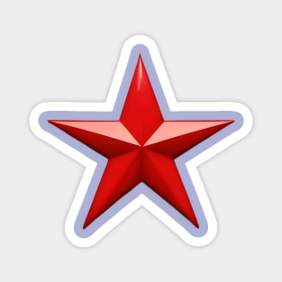 Red Star Magnet