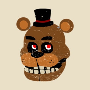 Freddy Fazbear Fierce Gaze - Vintage Cartoon Style T-Shirt