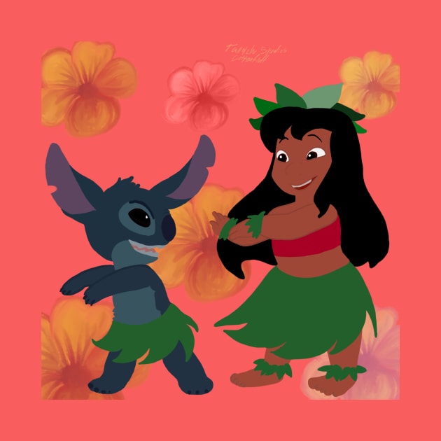 Lilo and Stitch (colored) by Tullola studios