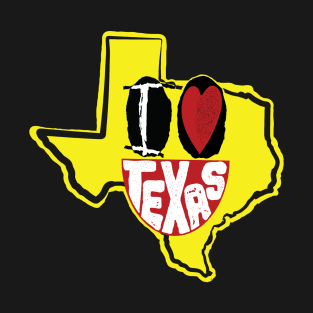 I Love Texas Smiling Happy Face T-Shirt