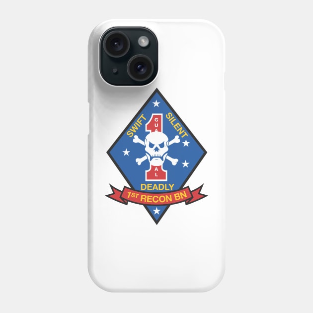 USMC 1st Recon Battalion Phone Case by LostHose