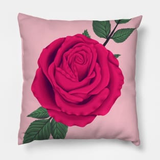 Pink Rose Pillow