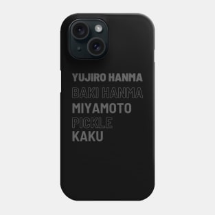 Baki's Strongest typography Phone Case