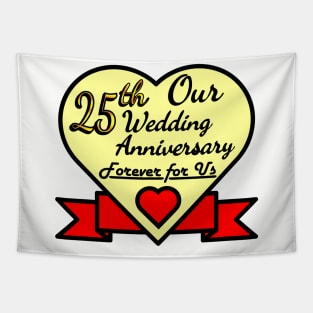 Our 25th Wedding anniversary Tapestry