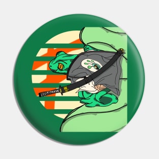 Samurai Frog Ronin - Summer Frog - Frogmurai Pin