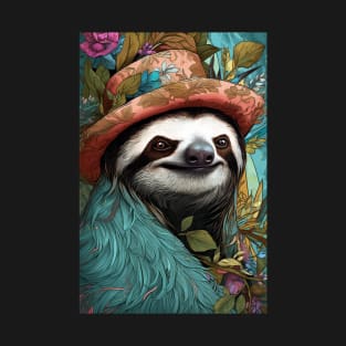 Sloth Wearing A Hat T-Shirt