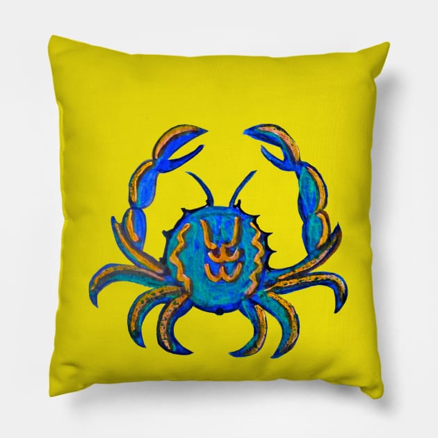 Cancer Zodiac Pillow by PaintingsbyArlette