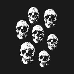 Halloween Skull Band T-Shirt