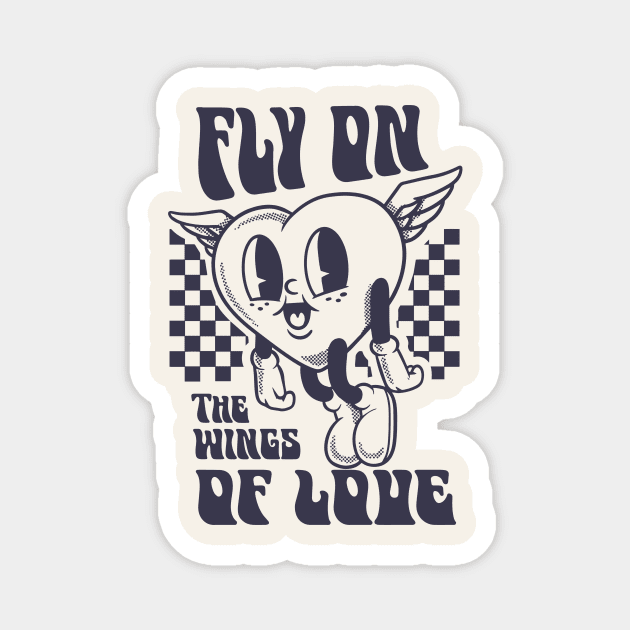 Fly On The Wings Of Love Magnet by Nessanya