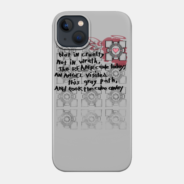 Companion Cube graffiti - Portal - Phone Case