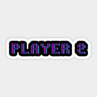 Player 2 Sticker for Sale by toodystark