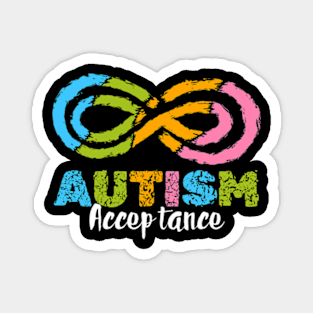 Autism Awareness Acceptance Infinity Symbol Men Women kids Magnet