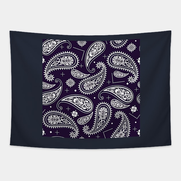 Paisley Seamless Pattern Tapestry by TheSkullArmy