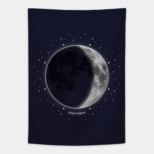 Waxing Crescent - Moon Phases Tapestry