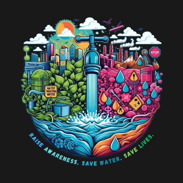 Raise Awareness, Save Water, Save Lives. by HALLSHOP