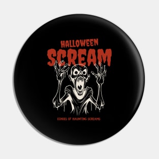 Halloween Scream Pin