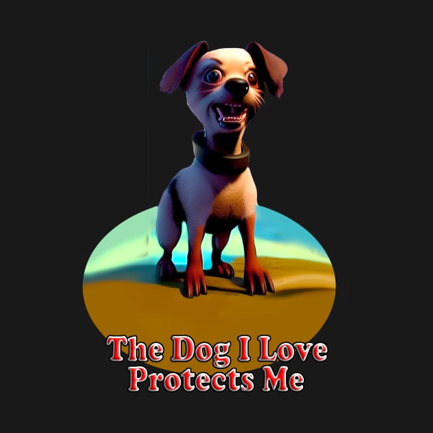 My Beautiful Dog, My Protector by enyeniarts