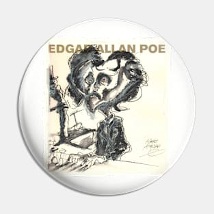 A Heart at the Bar, E.A. Poe Pin