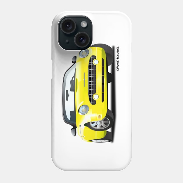 2002-2005 Retro Ford Thunderbird Yellow Phone Case by PauHanaDesign