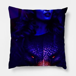 Dragons Red Eyes Pillow