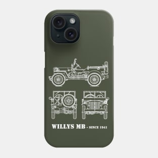 classic military vehicle WW2 Phone Case