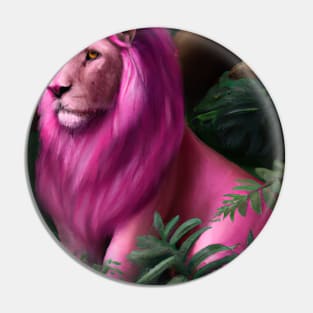 Pink Lion Pin