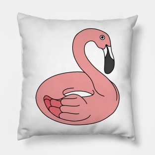 Pink Flamingo Pool Floatie Pillow