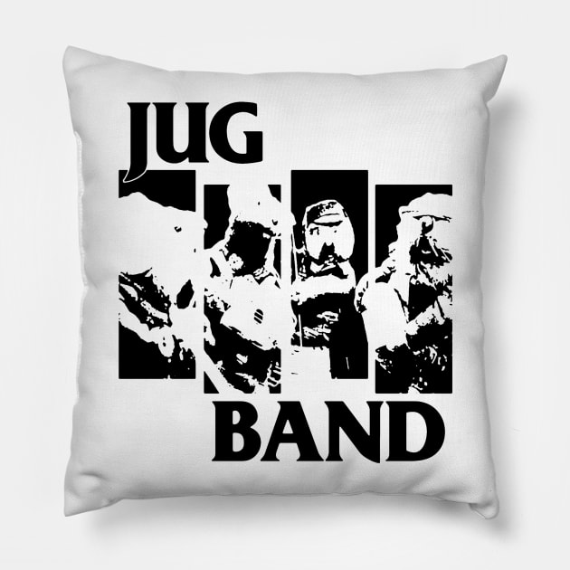 And Introducing... The Black Jug Flag Band! Pillow by ModernPop