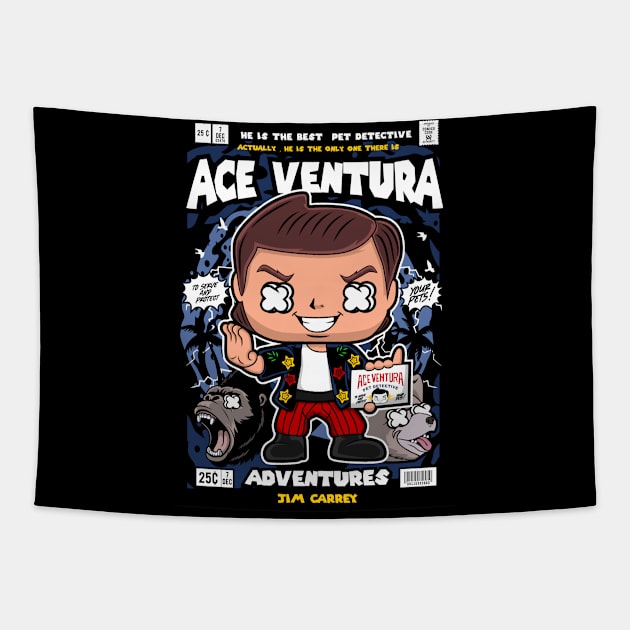 Ace Ventura Pop Cultur Tapestry by Pure Touch