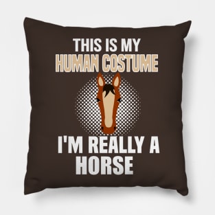 Horse costume T shirt Tee for Men, Women, Teens and Kids Pillow