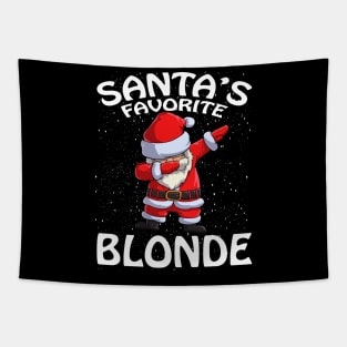 Santas Favorite Blonde Christmas Tapestry