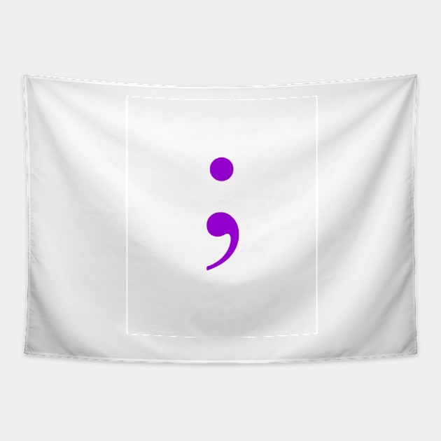 Semicolon Tapestry by ZoeBaruch