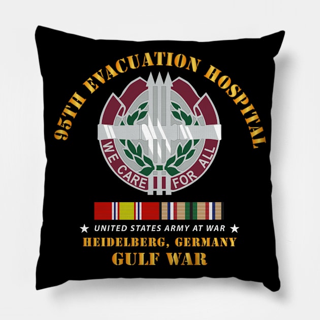 95th Evacuation Hospital - Gulf  War w  w GULF SVC Pillow by twix123844