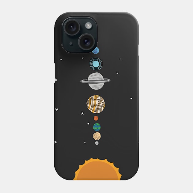 Planets Solar System Phone Case by vladocar