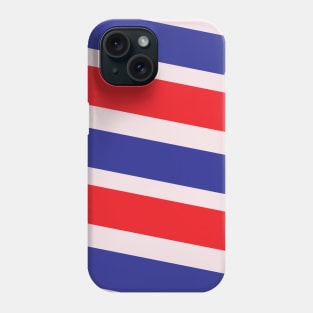 Red and Blue vertical strips Abstract Art Phone Case