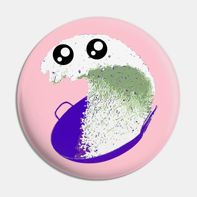 Rice Kawaii Pin by LordNeckbeard