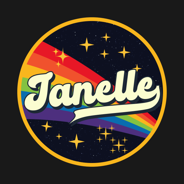 Janelle // Rainbow In Space Vintage Style by LMW Art