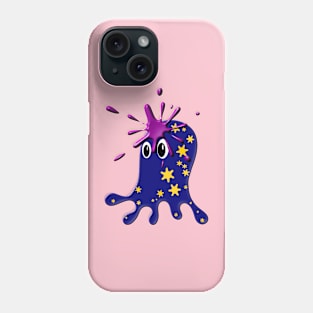 Blue Octopus cartoon Phone Case