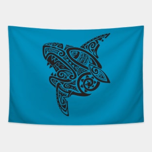 Tribal Half Shark Tapestry