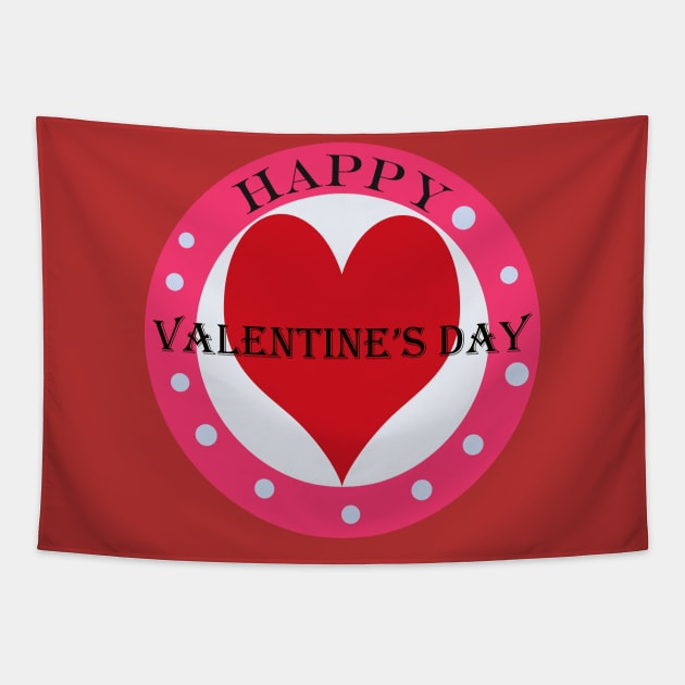 happy valentine's day Tapestry by best seller shop