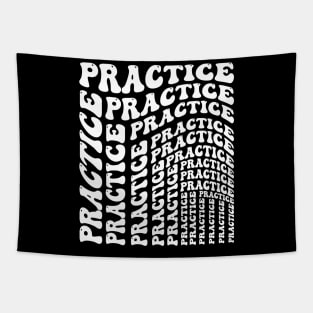 Practice modern wave typography design Tapestry