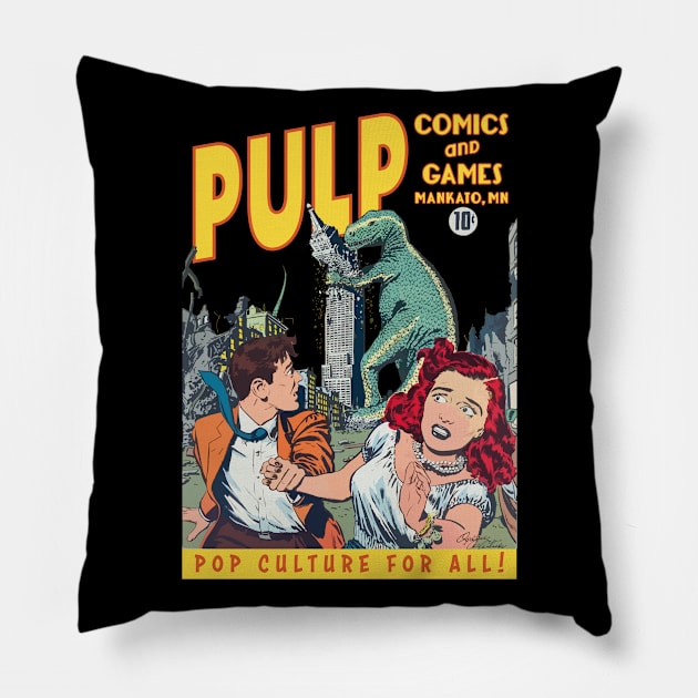 Pulp Dino Destruction Pillow by PULP Comics and Games