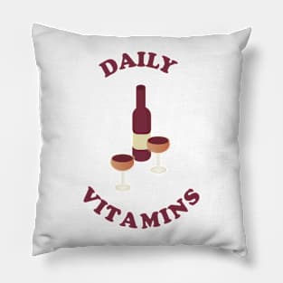 Daily vitamins Pillow