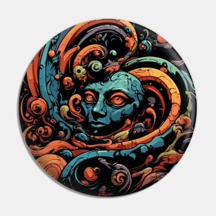 Psychodelic Thunderstorm Pin