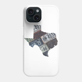 Vintage Texas License Plates Phone Case