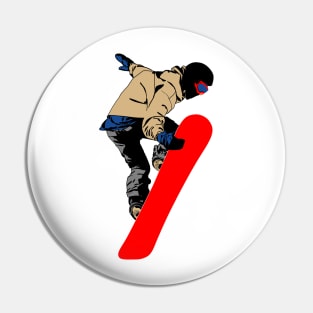 Snowboarder Pin