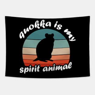 My spirit animal Quokka Retro animal lover Tapestry