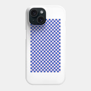 retro pink and blue checkered gingham pattern Phone Case