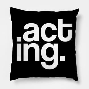 Acting Typography Pillow